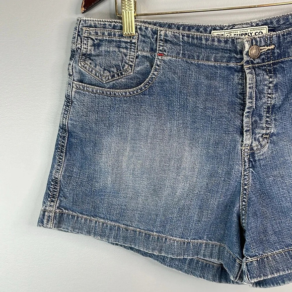 Y2K Vintage American Eagle Denim Utility Shorts Blue Medium Wash AE Supply Co 12 - Picture 3 of 12